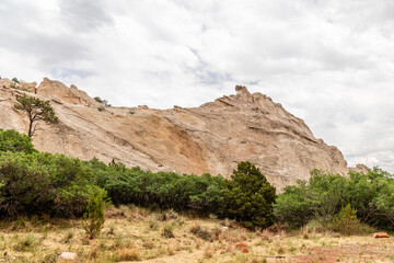 Fototapeta na wymiar Gray Rock at Garden of the Gods, Colorado Springs, Colorado.