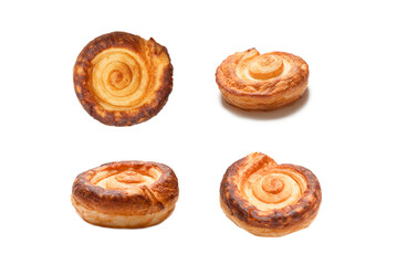 Tasty puff isolated on a white background.