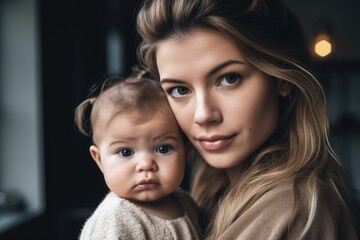 shot of a young woman holding her baby niece