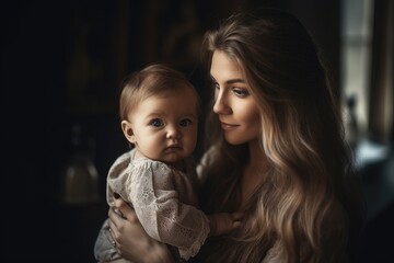 shot of a young woman holding her baby niece