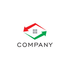 Real estate Logo, design, brand identity, icon, trademark, company logo, monogram editable