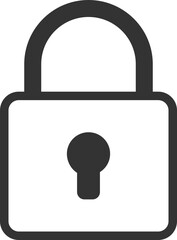 Close icon vector sign. Cancel symbol padlock web design. Error