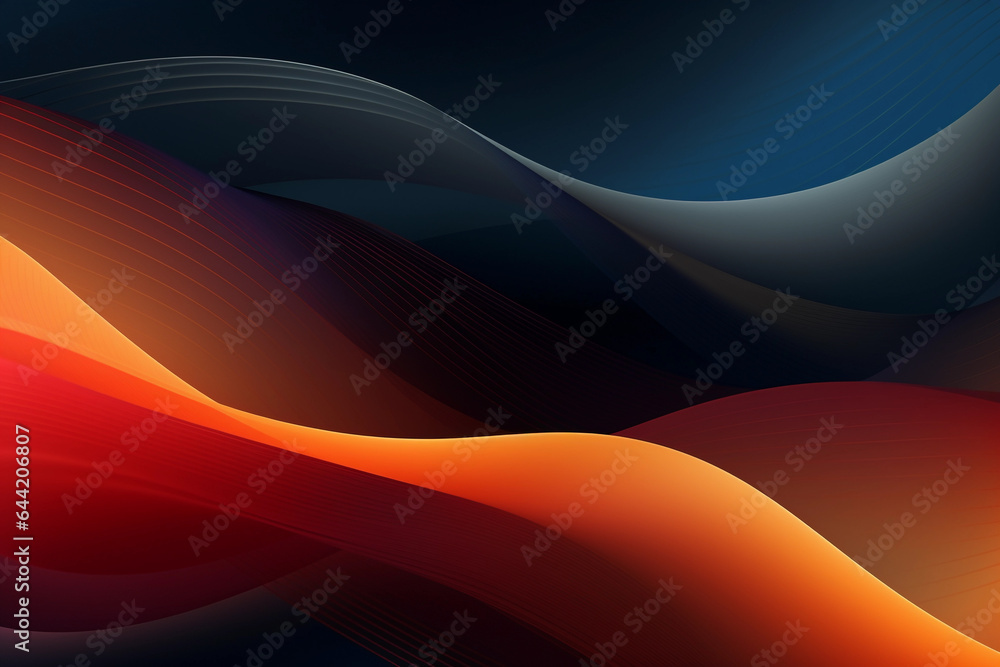 Poster abstract colored background with lines.