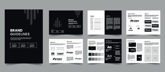 Brand Guideline Template Brand Manual Layout