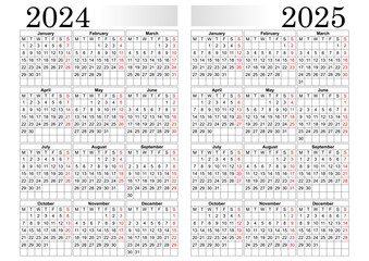 2024-2025 calendar	