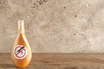 Mosquito repellent cream on table