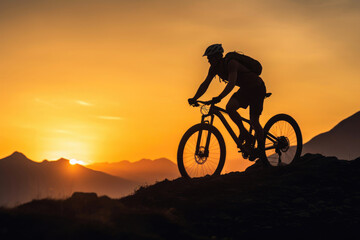 Alpine Sunrise: Mountain Biking Bliss