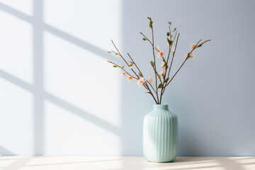 Grid Style Vase with Spring Flowers