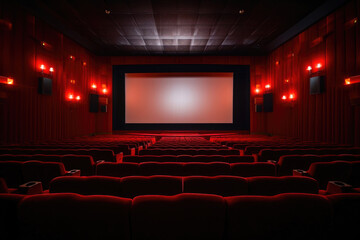 Cinematic Ambiance: Unoccupied Theater