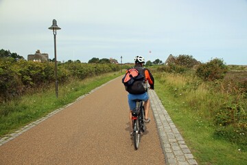 Radweg auf der Insel Sylt