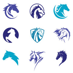 Horse vector element for logo design, horse, silhouette, animal, vector, illustration, icon, wild, running, farm, animals, set, black, stallion, nature, race, dog, mammal, pet, pony, collection, wild