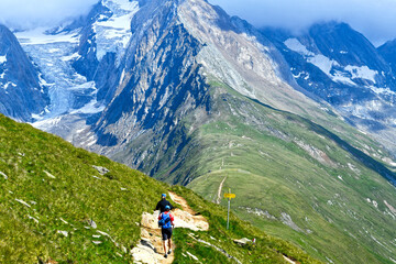 Die Ötztaler Alpen im Gurgler Kamm in Österreich