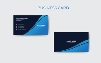 Vector modern creative and clean business card template.