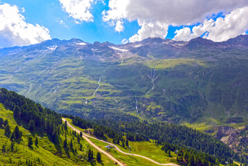 Fototapeta premium Die Ötztaler Alpen bei Obergurgl in Tirol, Österreich