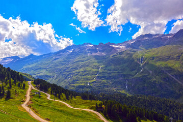 Die Ötztaler Alpen bei Obergurgl in Tirol, Österreich
