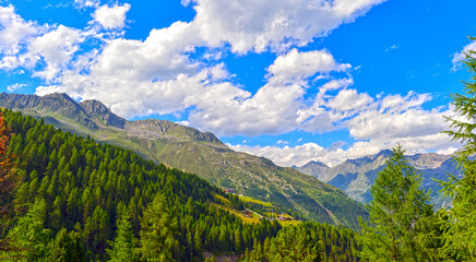 Fototapeta premium Die Stubaier Alpen, Tirol/Österreich