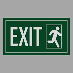 emergency exit sign