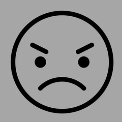 angry face expression