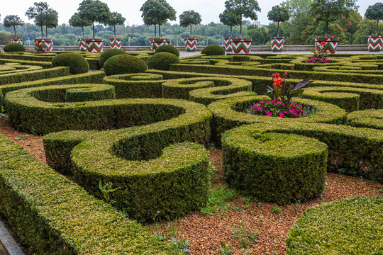 Warsaw, Poland - 28 August 2023, the Gardens of the Royal Castle