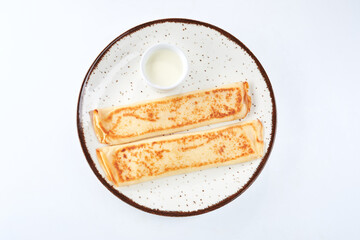 tasty pancakes on the plate