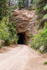 Tunnel on Gold Camp Road. Colorado Springs, Colorado.