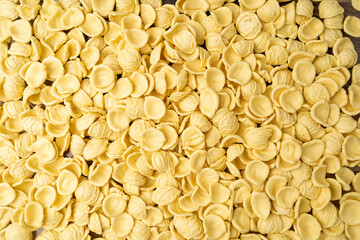 Raw Orecchiette Pasta, Homemade Dry Macaroni, Italian Recchietedde