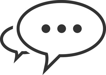 Talk bubble speech icon. Blank empty bubbles vector design elements. Chat on line symbol template. Dialogue balloon sticker silhouette. 