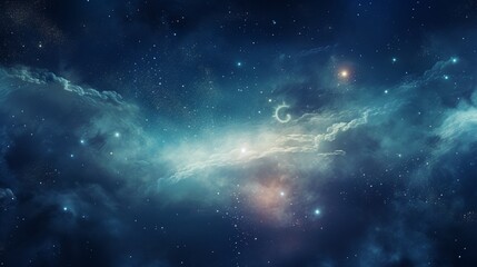Obraz na płótnie Canvas a close-up image of a distant galaxy