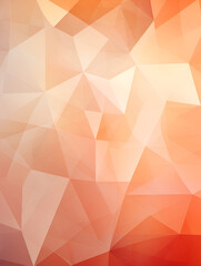 Geometric triangle shape background in pastel beige and orange colours 