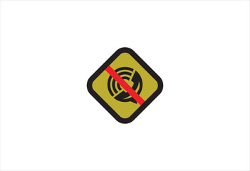 prohibition on using cellphones sign logo