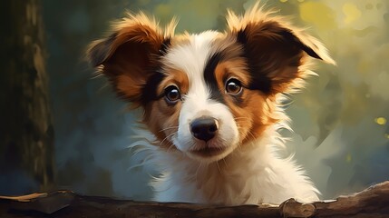 cute young dog 