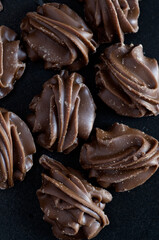 Macro Image of Delicious Chocolate and Nuts Balls