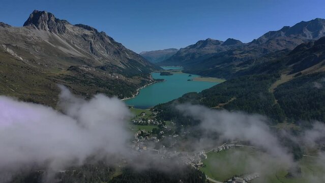 Silsersee Schweiz | Luftbilder vom Silsersee in der Schweiz