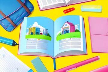 illustration depicting the back to school theme