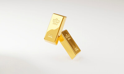 stack of gold bars ingot showing, showing wealth and richness