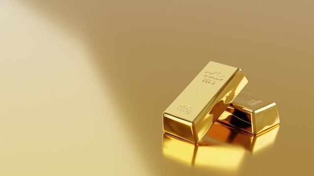 stack of gold bars ingot showing, showing wealth and richness
