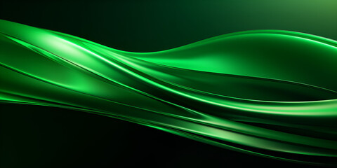 Abstract Green Curved Lines background