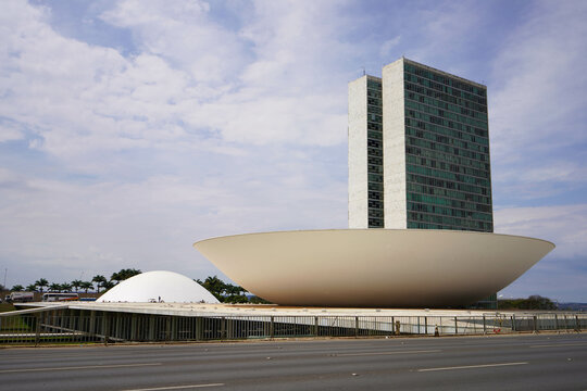 National Congress of Brazil is the legislative body of Brazil's federal government, Brasilia, Brazil