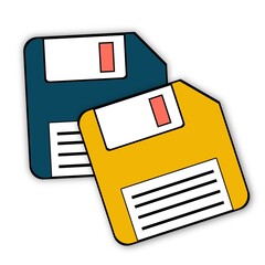 disk icon vector