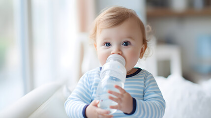 baby drinking milk
