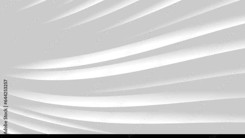 Poster abstract curve white animated shapes with shadow for slides and presentations