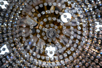 abstract background fragment of classic vintage chandelier