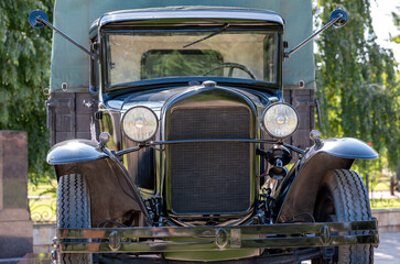 vintage car of the times of the soviet union