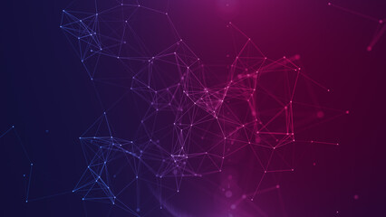 Digital plexus background, big data visualization background. Futuristic virtual abstract background. Concept of connectivity