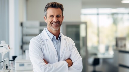 Photo of a male doctor in the hospital