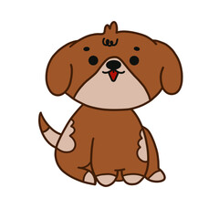 Fototapeta premium Dog Sit Laughing