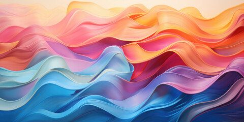 Obraz premium Abstract texture background, waves of color fabric or paint pattern