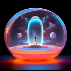 Our home is a capsule space one capsule universe infinity