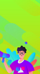 Business People Flat Vector Concept Operation Hand Drawn Illustration
