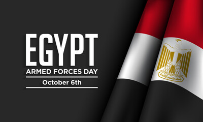 Egypt armed forces day background design. - obrazy, fototapety, plakaty